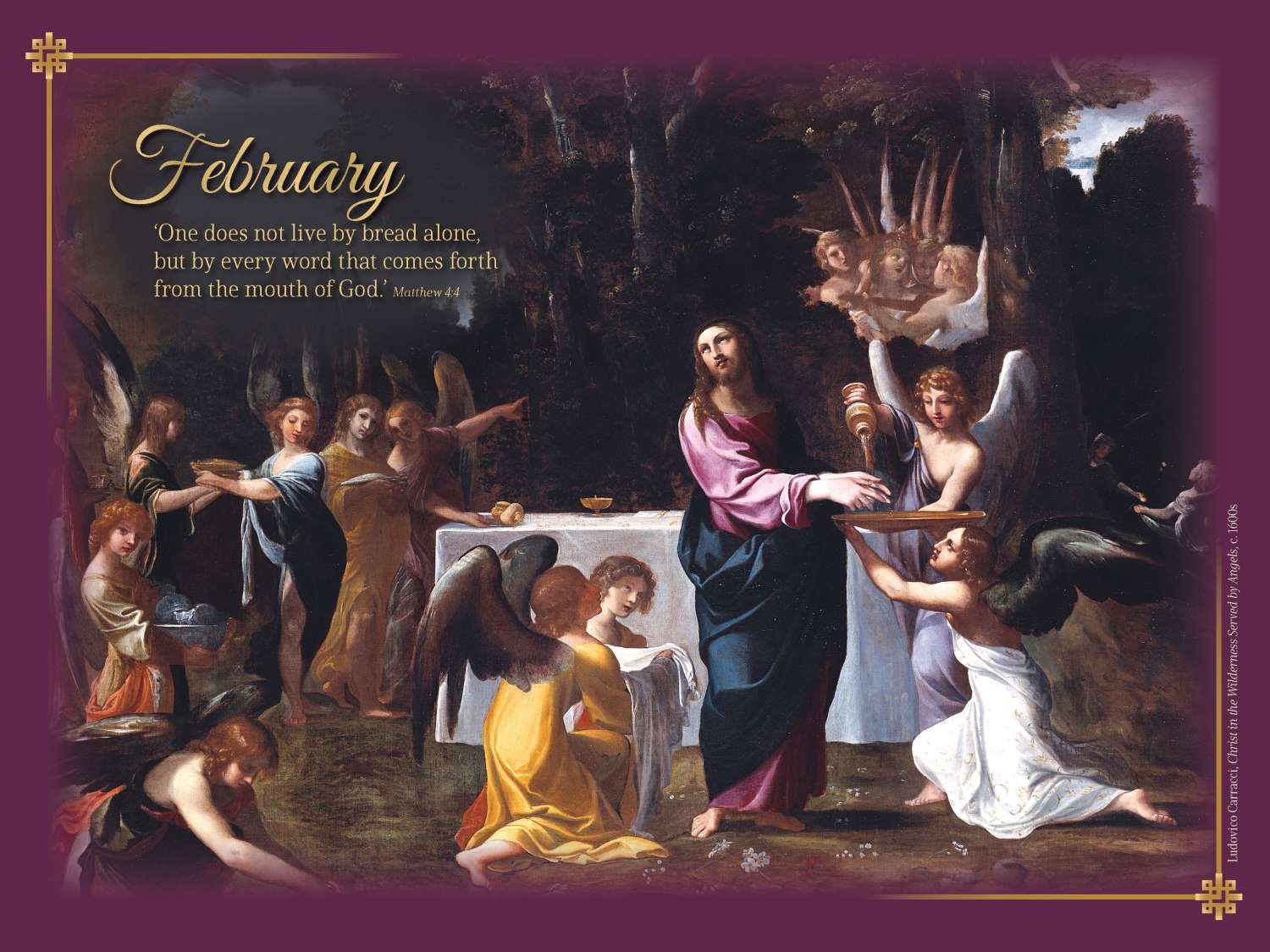 Traditional Art Calendar English Blue Mound Graphics