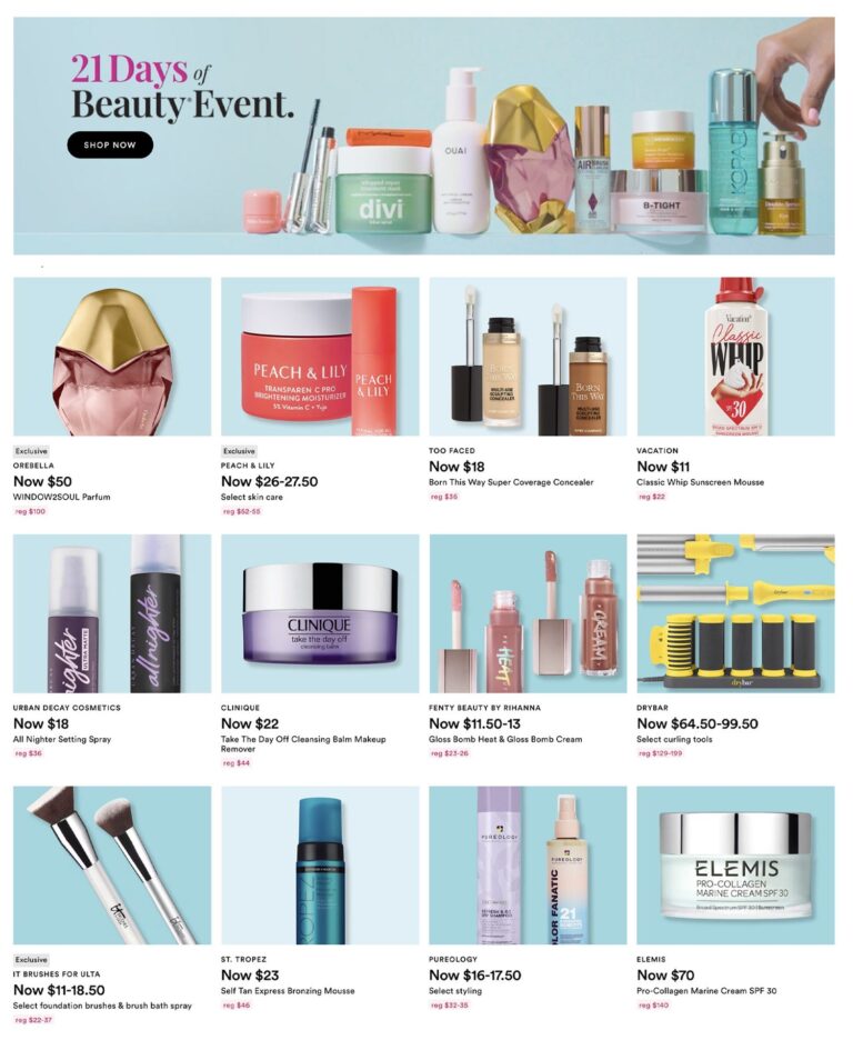 Ulta 21 Days Of Beauty Spring 2025 The Beauty Look Book