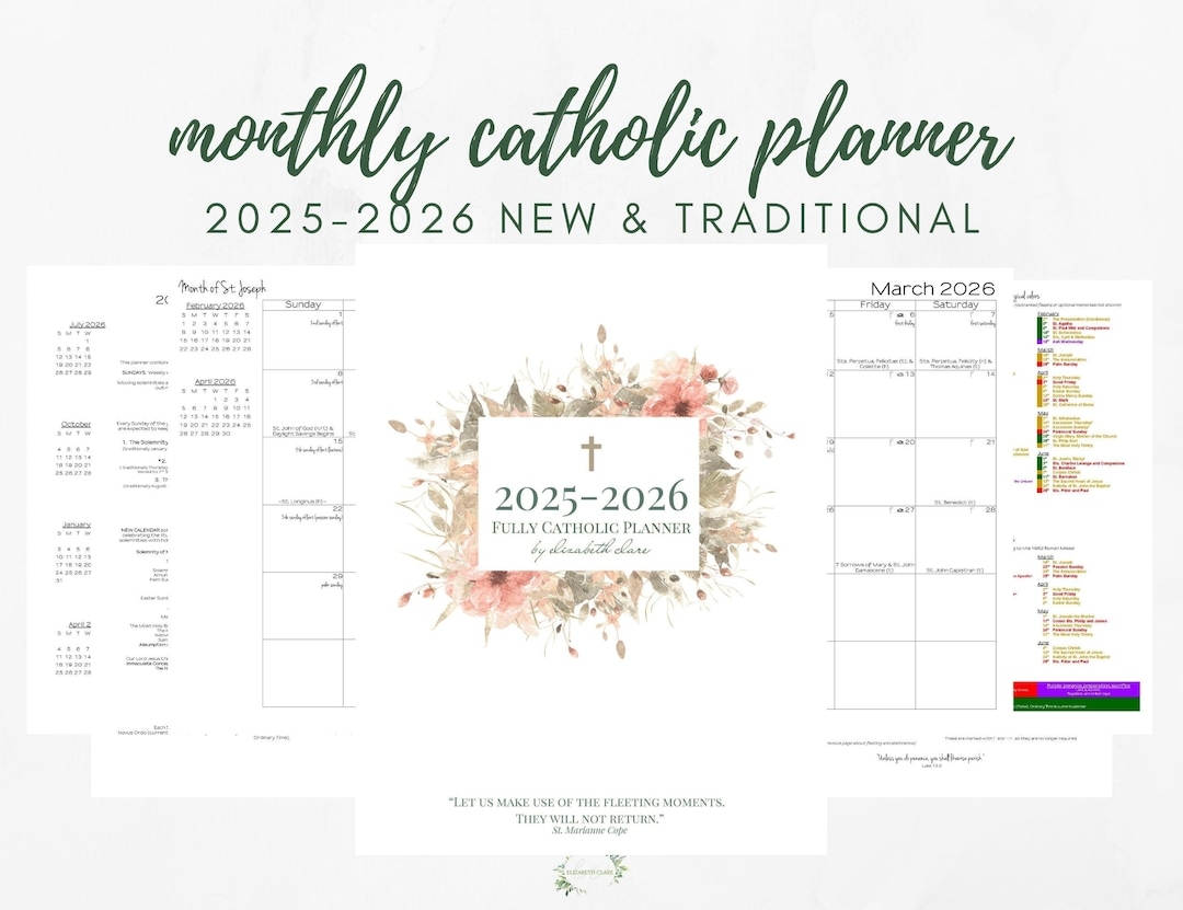 Catholic Calendar For May 2026