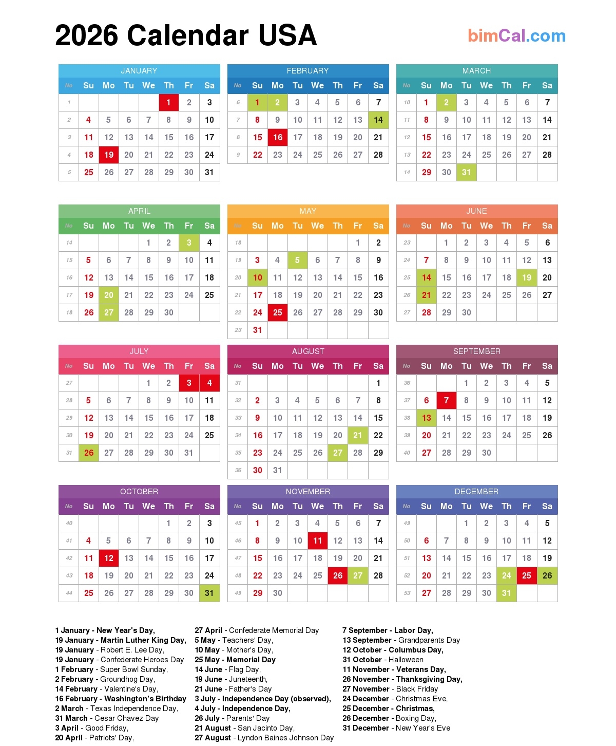 Calendar 2026 April Holiday