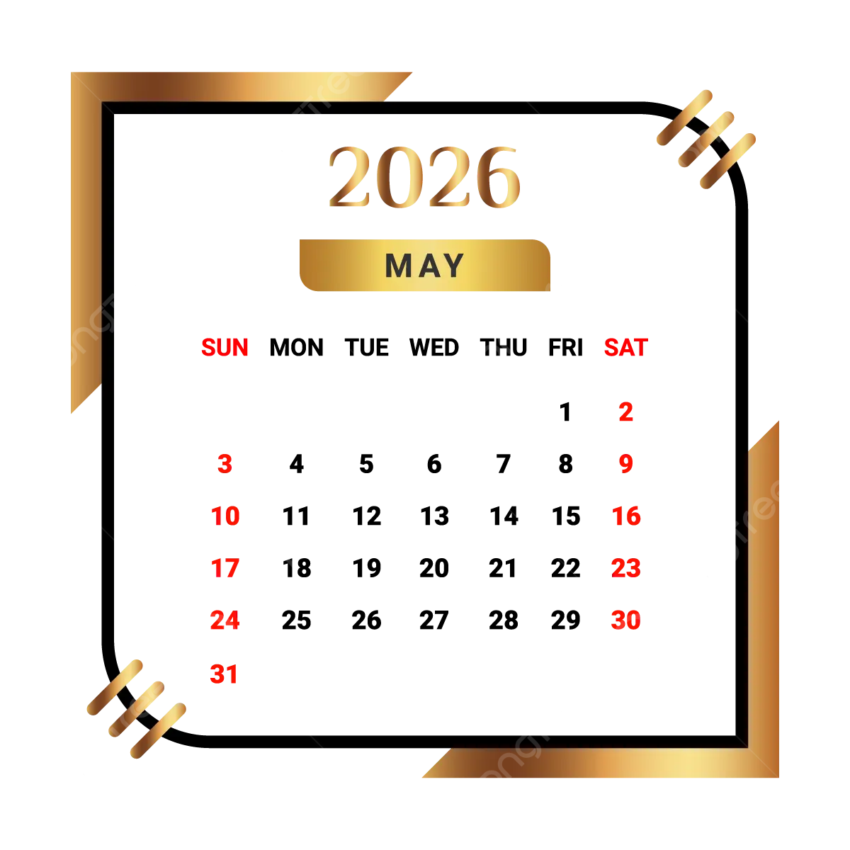 May 2026 Calendar Desktop Wallpaper Free