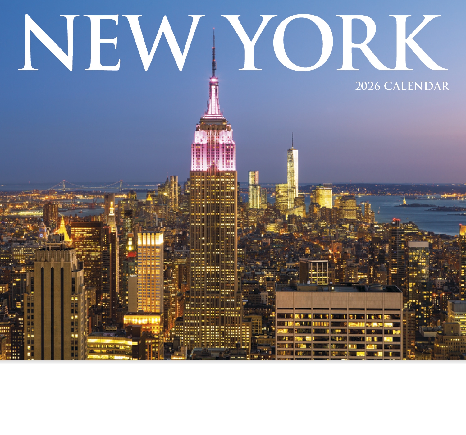 2026 New York Promotional Wall Calendar 10 7 8
