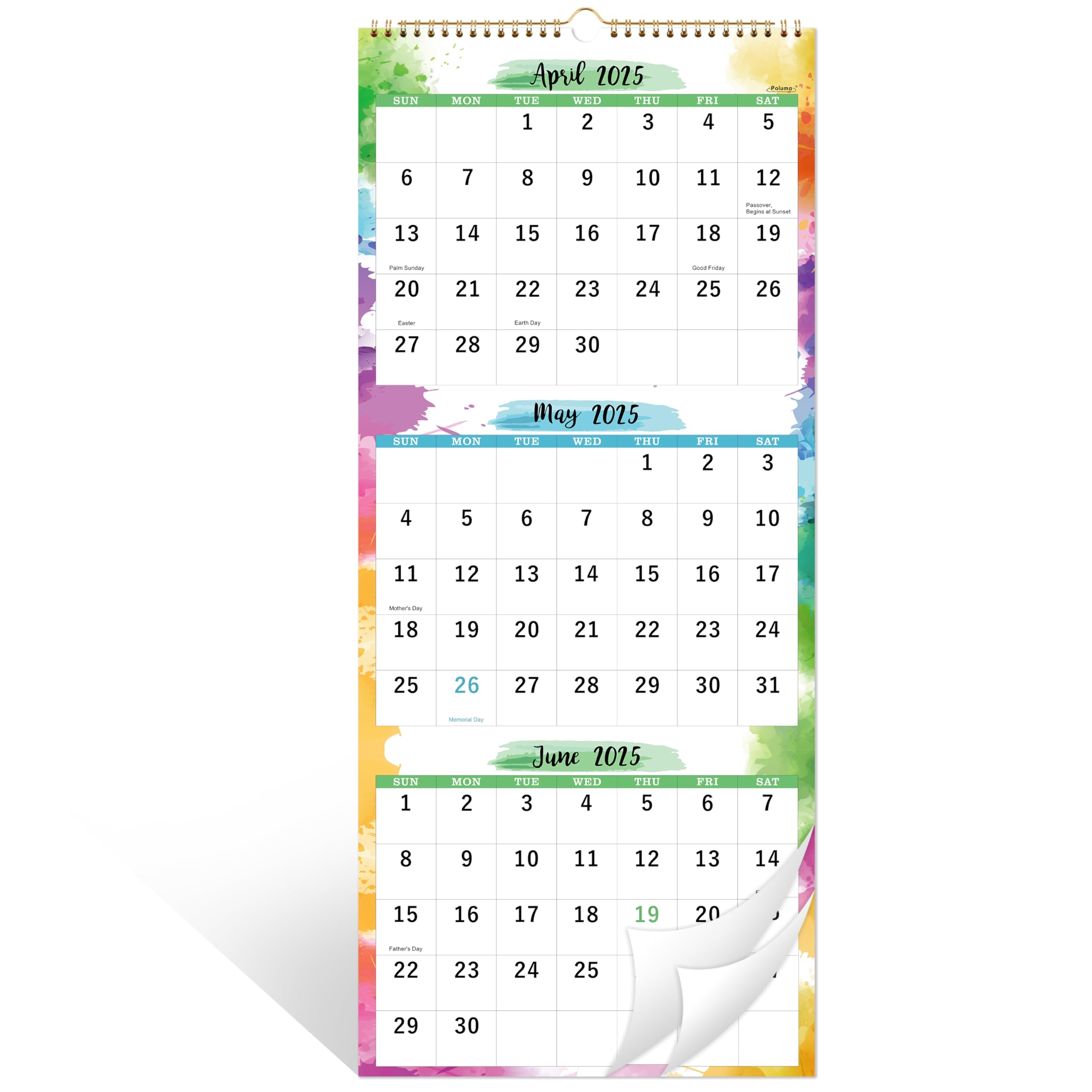 Amazon 2025 2026 Calendar 3 Month Wall Calendar 2025 2026 Display Folded In A Month May 2025 Jun 2026 11