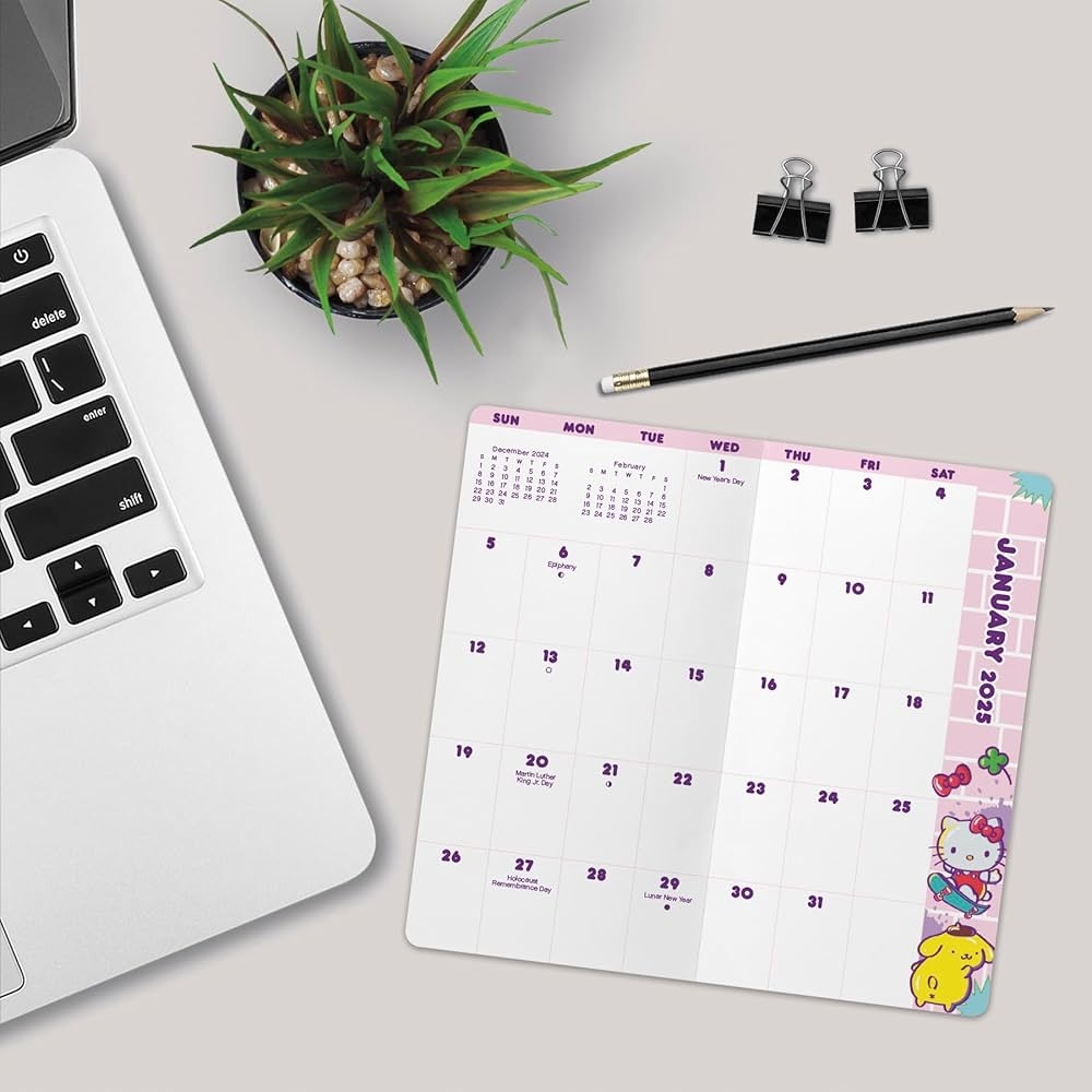 Amazon 2025 2026 Hello Kitty Pocket Planner 9798888280294 