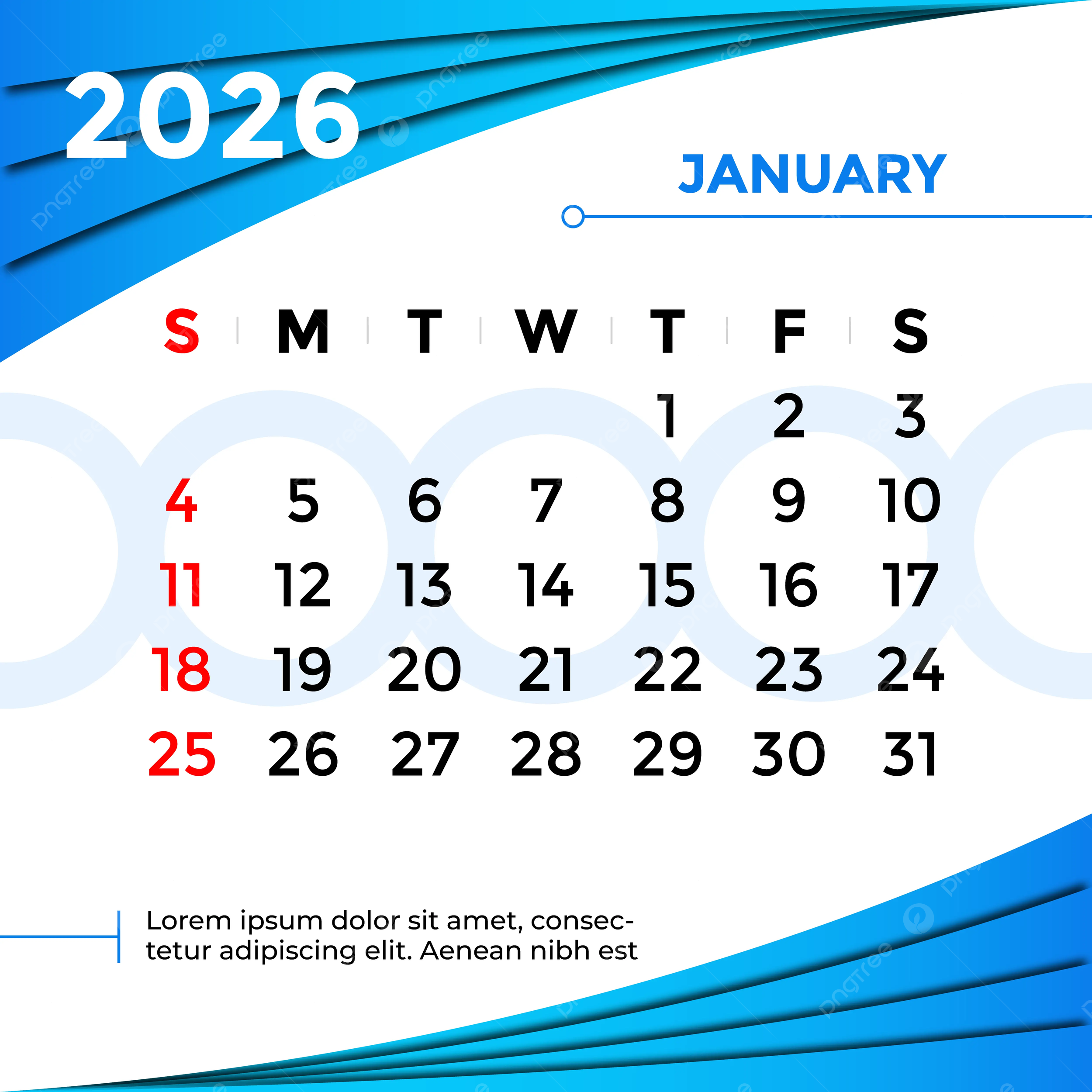 January 2026 Special Days Calendar