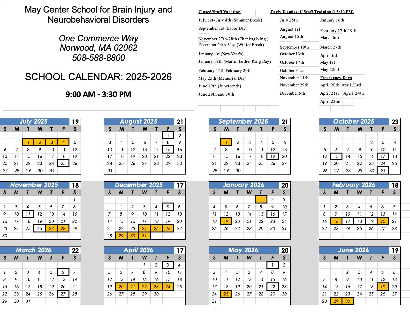 Calendar U0026 Events