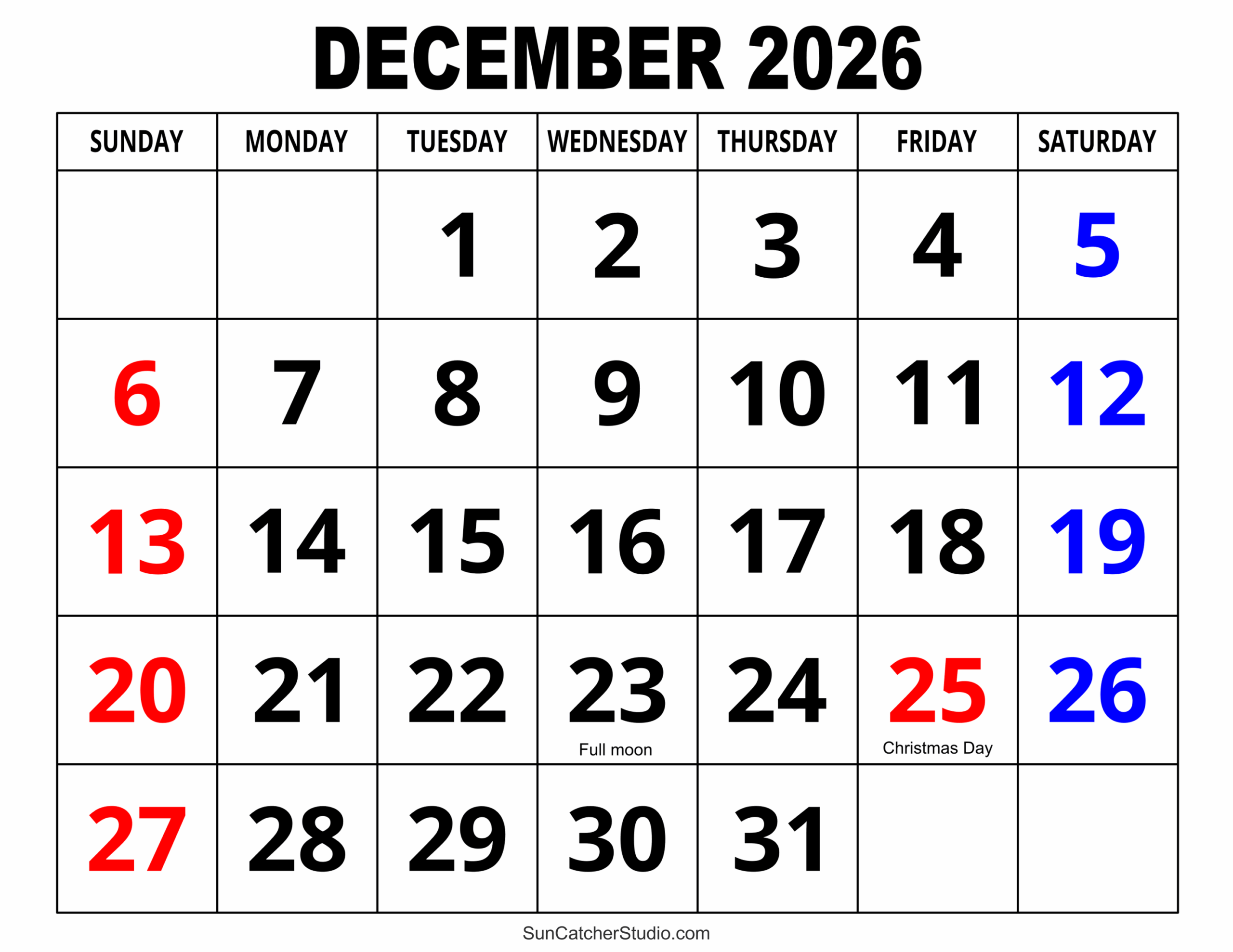 4 Month Calendar December 2023 To March 2026