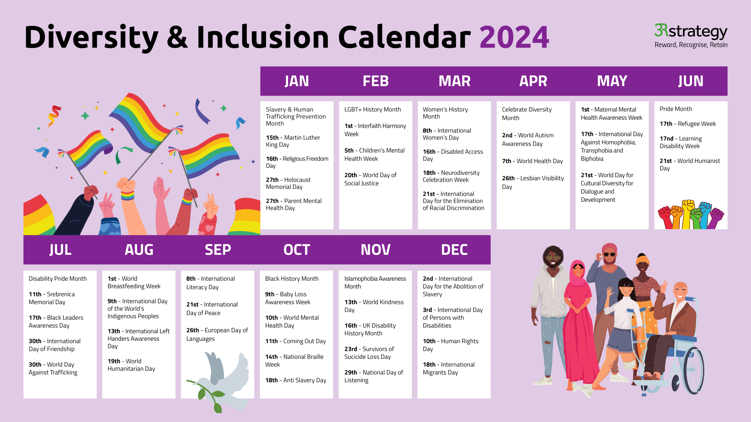 Diversity And Inclusion Calendar 2024 3R Strategy The Pay U0026 Reward Consultants U0026 Partners