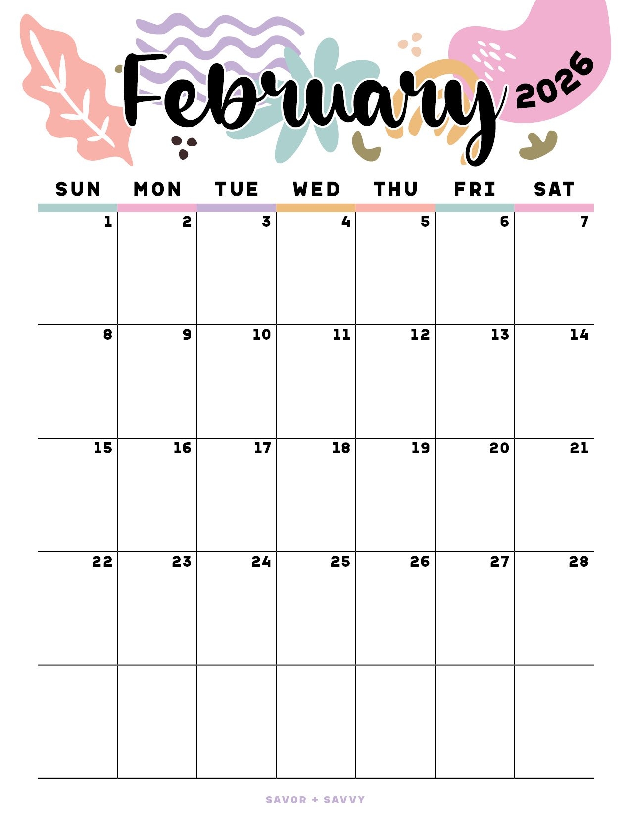 February 2026 Calendar Ideas