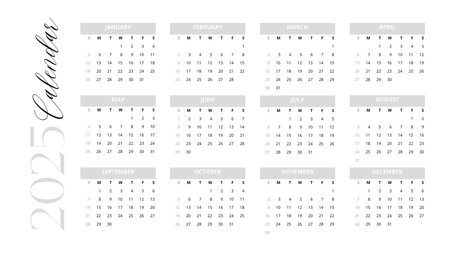 February 2026 Calendar Canva