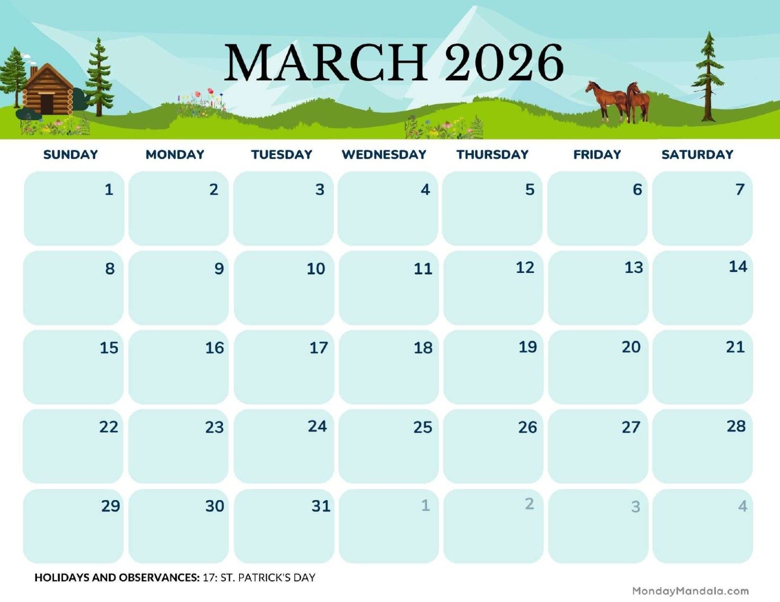 Farmers Almanac Calendar March 2026