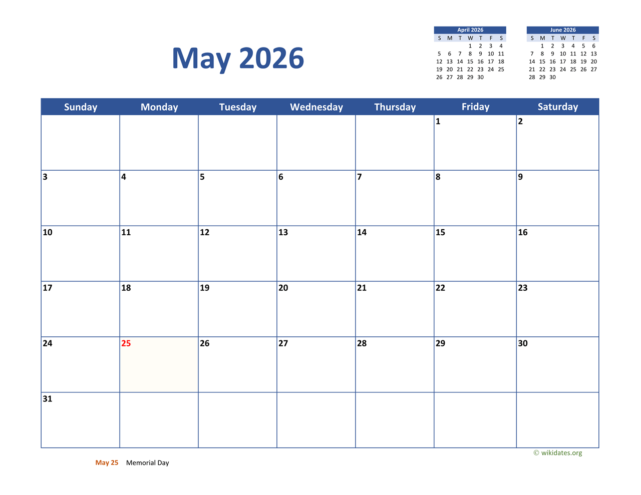 Dasvi May 2026 Calendar