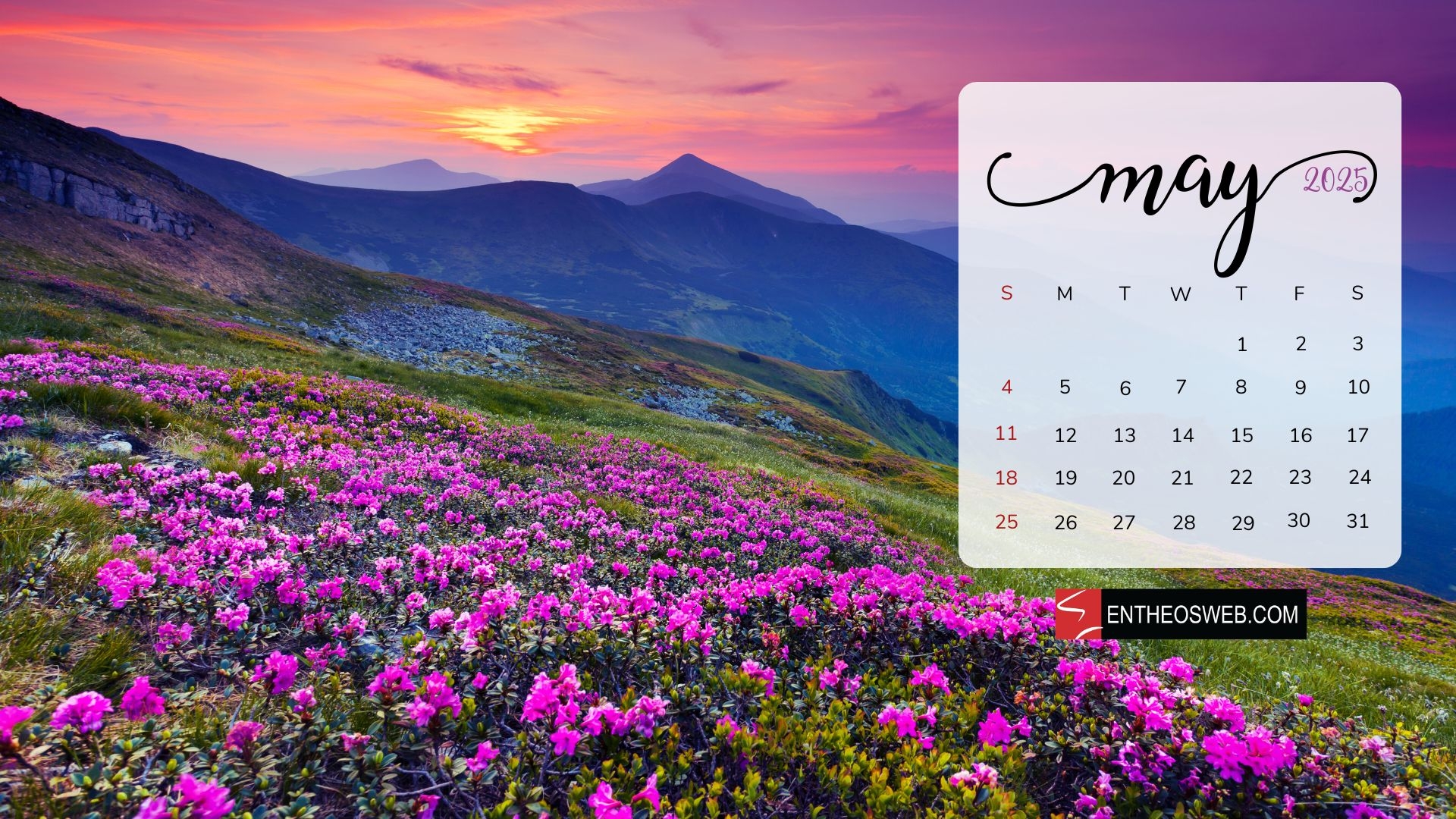 May Desktop Calendar Wallpaper EntheosWeb