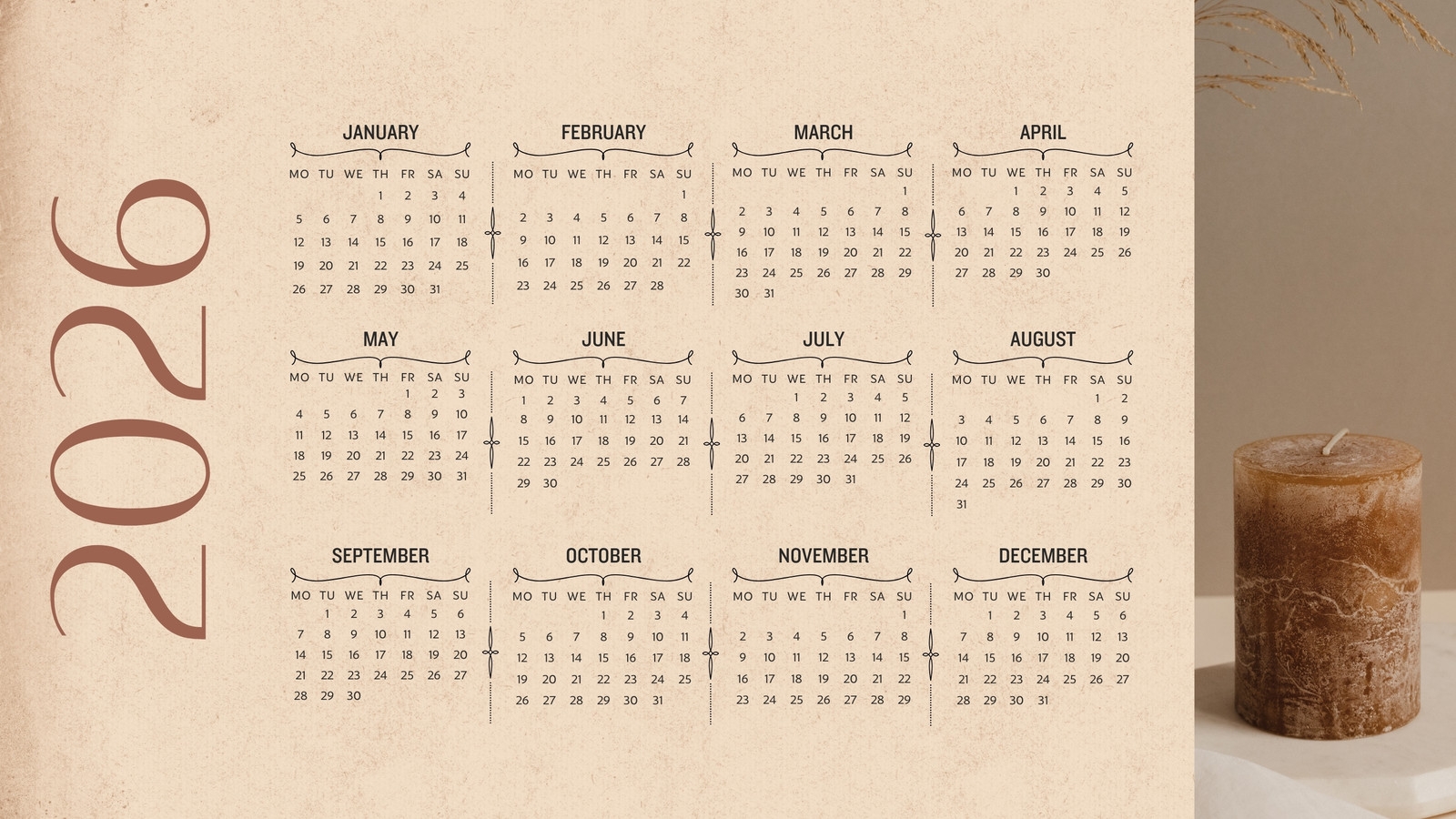 Page 8 Free And Customizable Calendar Templates Canva