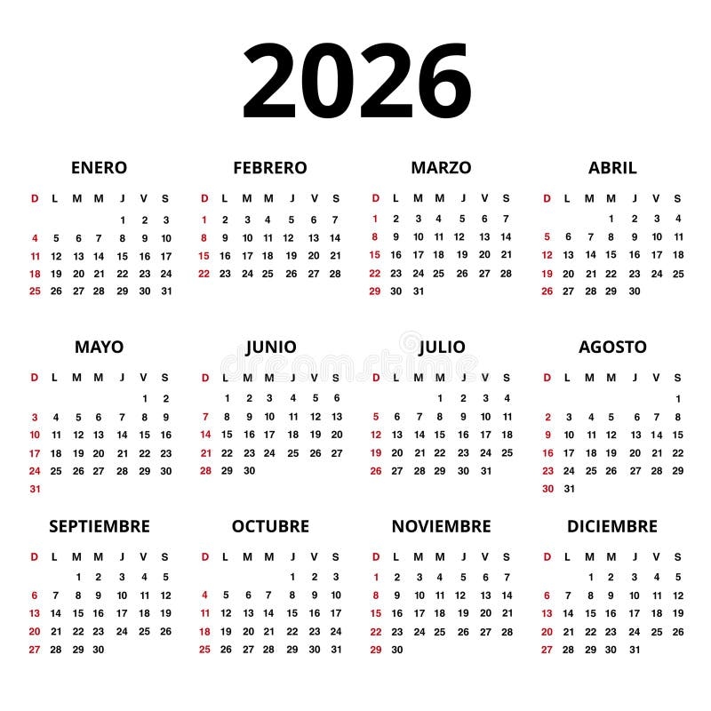 Spanish Calendar March Stock Illustrations 820 Spanish Calendar 