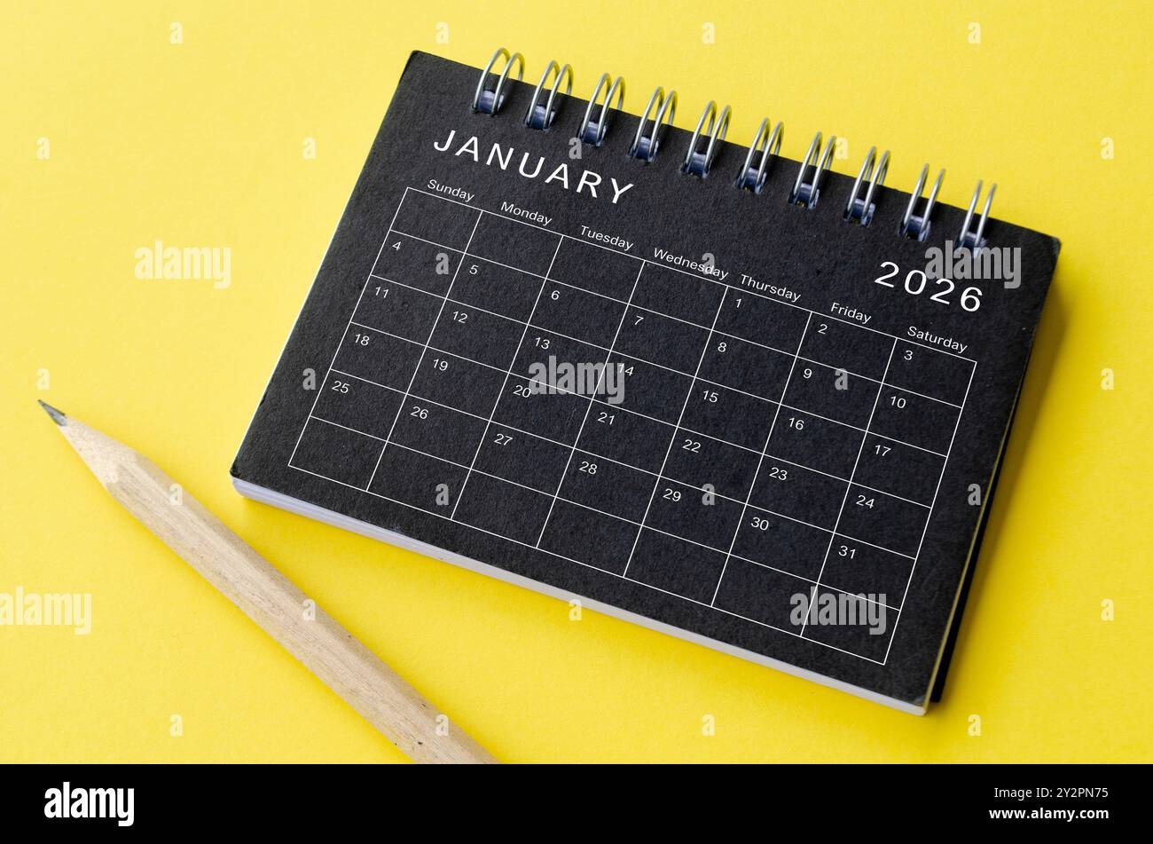 January 2026 Table Calendar