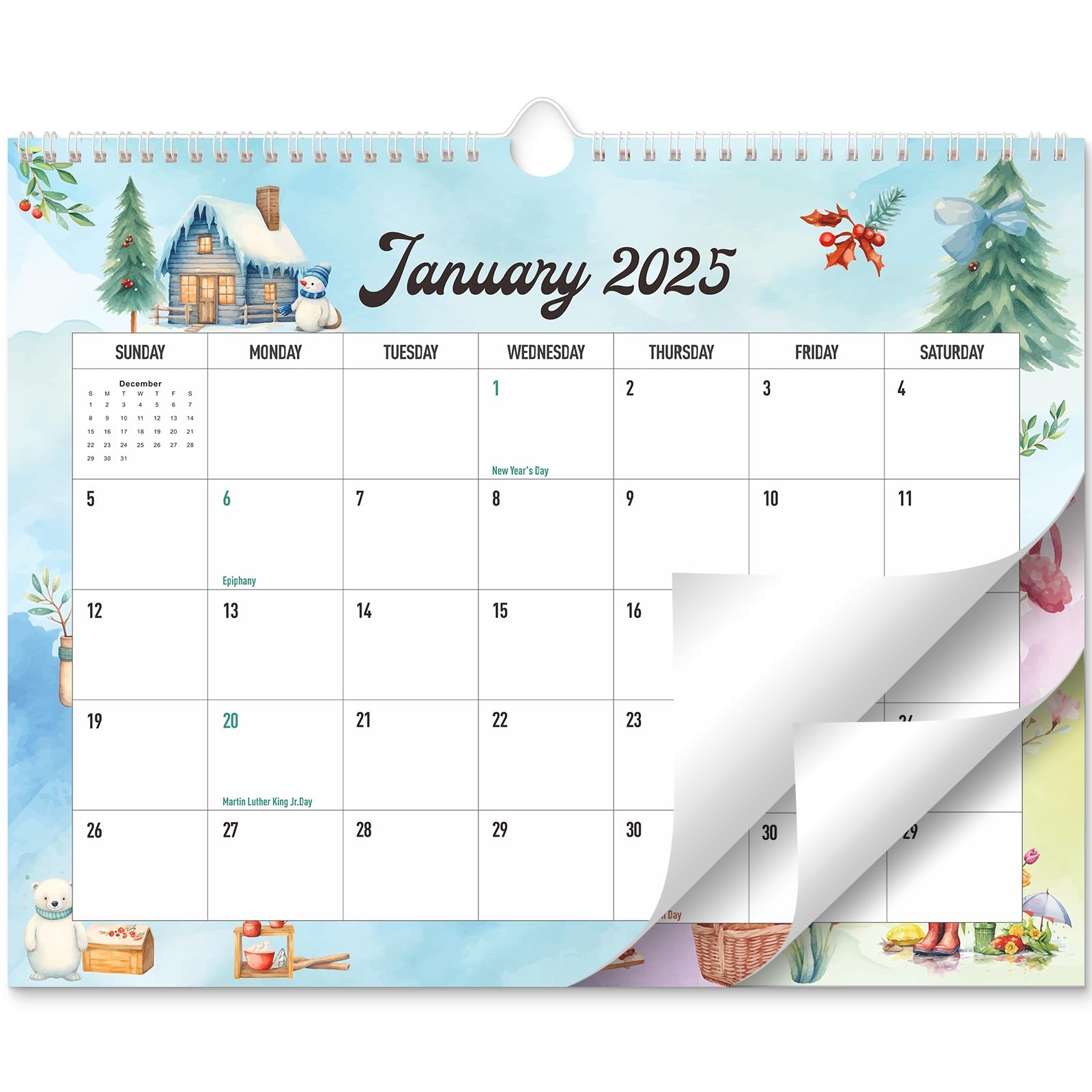 Wall Calendar 2025 2026 Kids Calendar 2025 2026 14 X 11 In Wall Calendar 2025 From January 2025 June 2026 18 Months Calendar With Thick Paper 